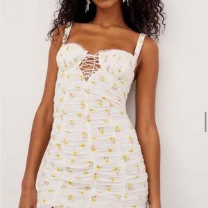 For Love And Lemons White Mini Dress